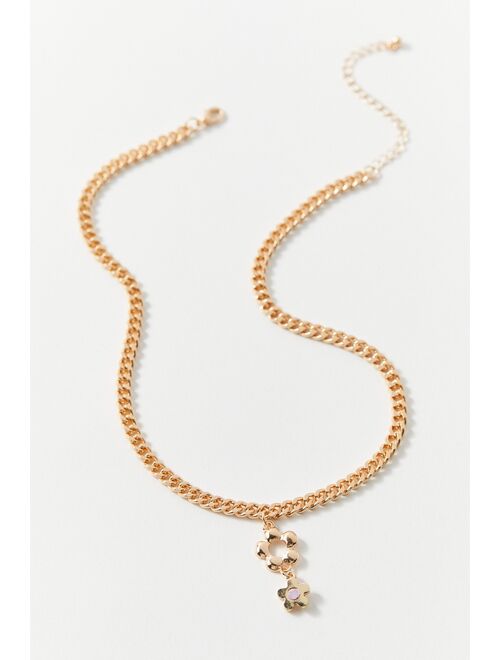 Urban Outfitters Miley Flower Lariat Chain Necklace