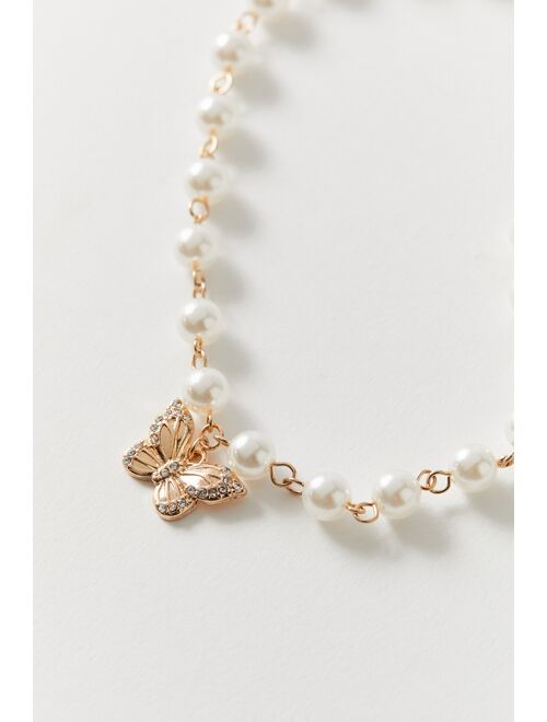 Urban Outfitters Mary Icon Pearl Necklace