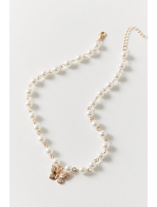 Urban Outfitters Mary Icon Pearl Necklace