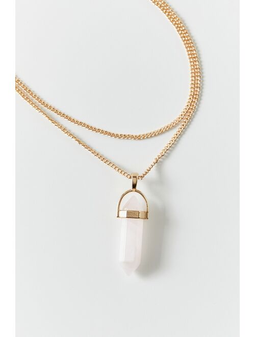 Urban Outfitters Genuine Stone Pendant Layer Necklace