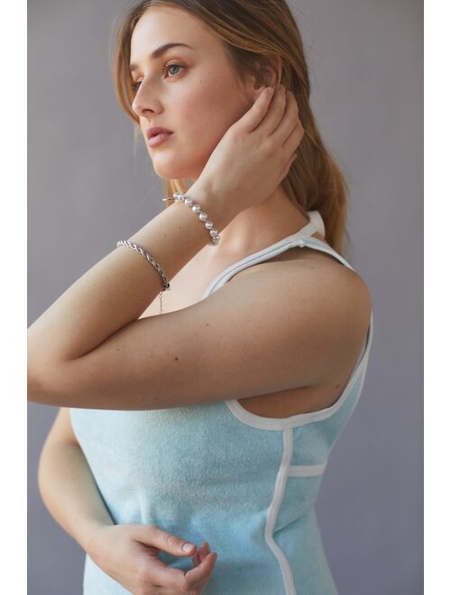 Urban Outfitters Pearl And Chain Bracelet Set