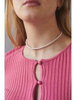 Pearl And Chain Layer Necklace