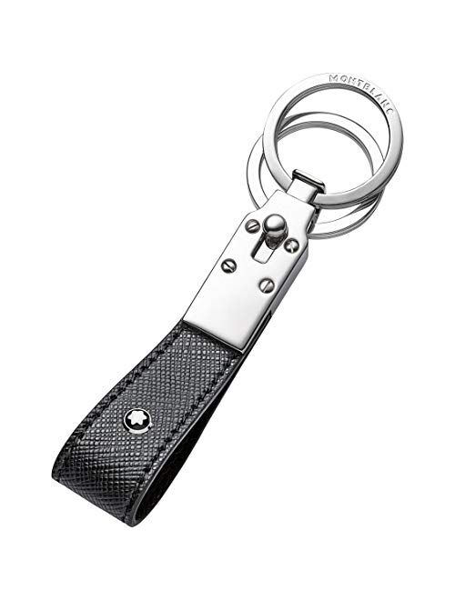Montblanc Sartorial Black Leather Key Fob Loop 114627