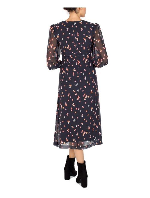 julia jordan Button-Trim Midi Dress