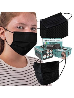 Salon World Safety - Kids Face Masks 3-Ply Protective PPE (5 Colors) Disposable Children's Size
