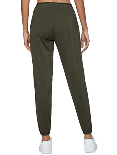 Rrosseyz Women Lightweight Joggers Pants with Pockets, Quick Dry Athletic Workout Soft Pant for Gym Running