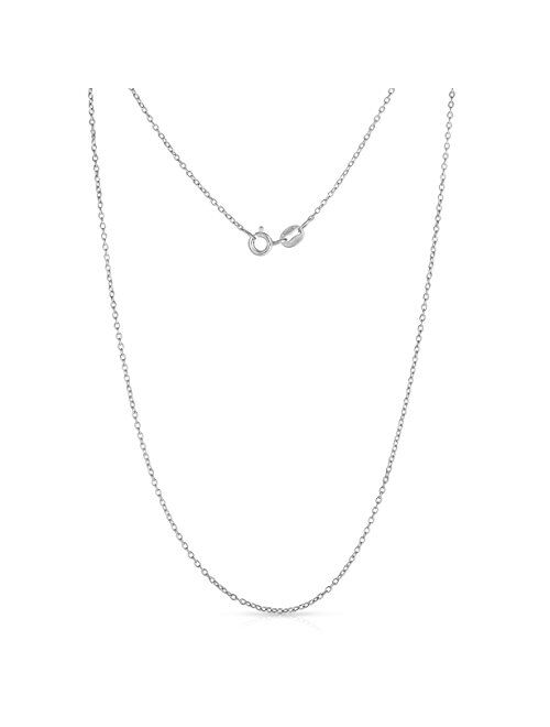 Tilo Jewelry Sterling Silver Pave CZ Small Key Pendant Necklace