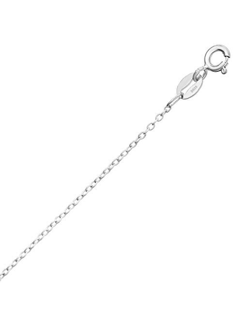 Tilo Jewelry Sterling Silver Pave CZ Small Key Pendant Necklace