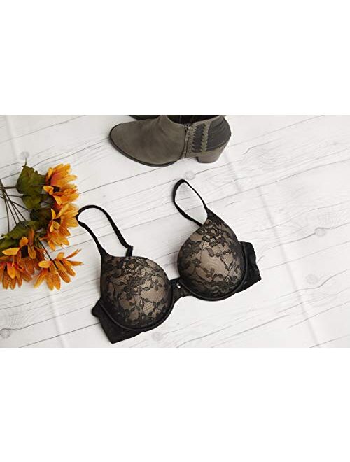 Le Mystere Lace Perfection T-Shirt Bra, Natural Lift, Invisible Lace