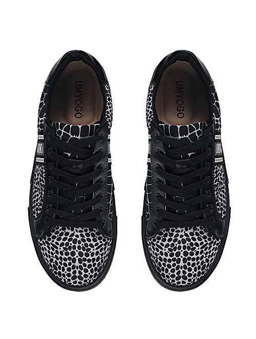 UMYOGO Mens Casual Walking Shoes Low Top Non Slip Skateboard Fashion Workout Comfortable Sneakers