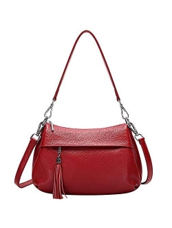Genuine Leather Handbags for Women Crossbody Bag Ladies Shoulder Hobo Purse Small