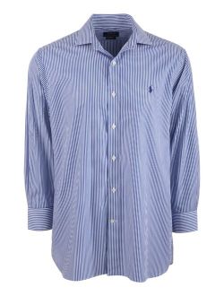 Men's Classic/Regular-Fit Wrinkle-Resistant Stripe Dress Shirt