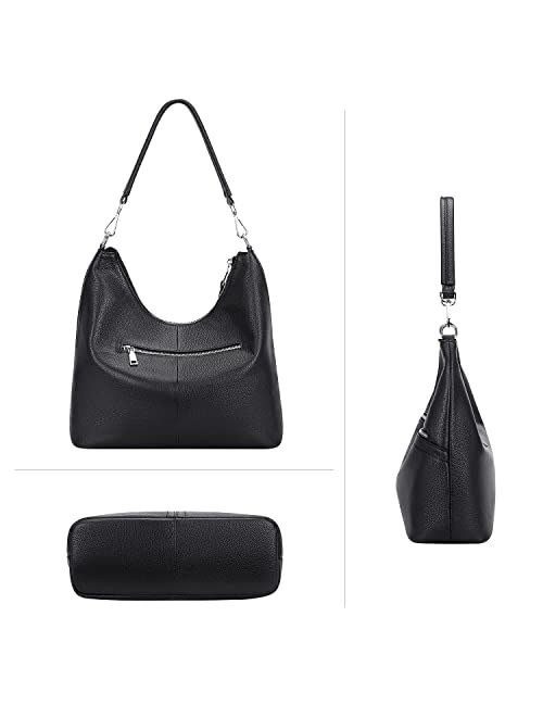 OVER EARTH Genuine Leather hobo Purses and Handbags for Women Large Shoulder Bag
