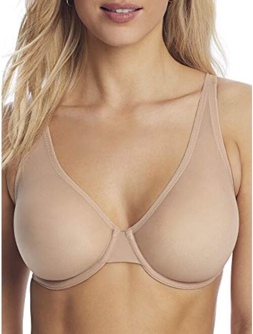 Le Mystere Sheer Seduction Unlined Bra, Built Up Straps, Light Weight, Full Support