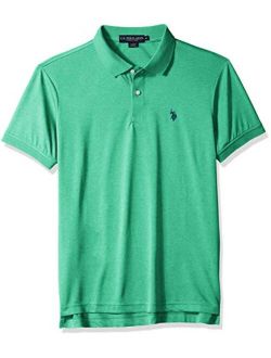 Men's Classic Fit Short Sleeve Solid Poly Polo Shirt