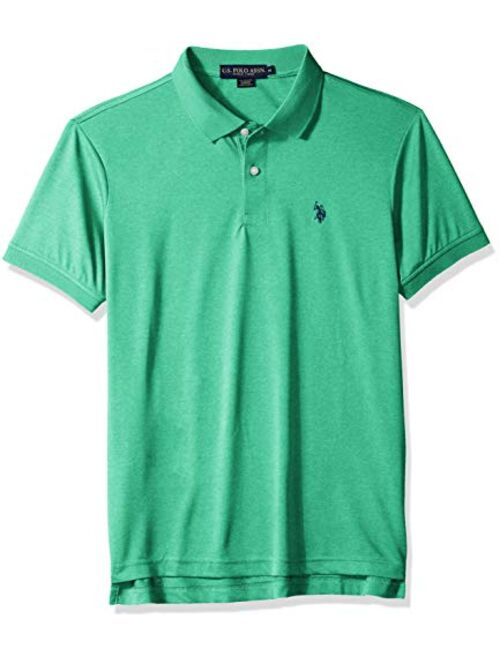 U.S. Polo Assn. Men's Classic Fit Short Sleeve Solid Poly Polo Shirt