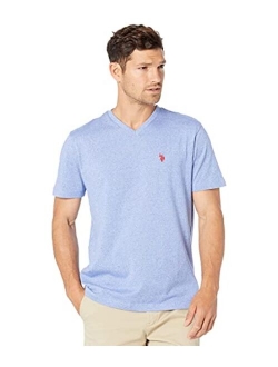 Men's Short Sleeve V-Neck Striped T-Shirt