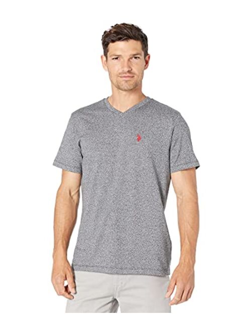 U.S. Polo Assn. Men's Short Sleeve V-Neck Striped T-Shirt