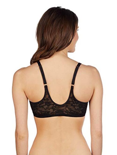 Le Mystere Womens Lace Perfection Front Close Convertible Racerback Bra