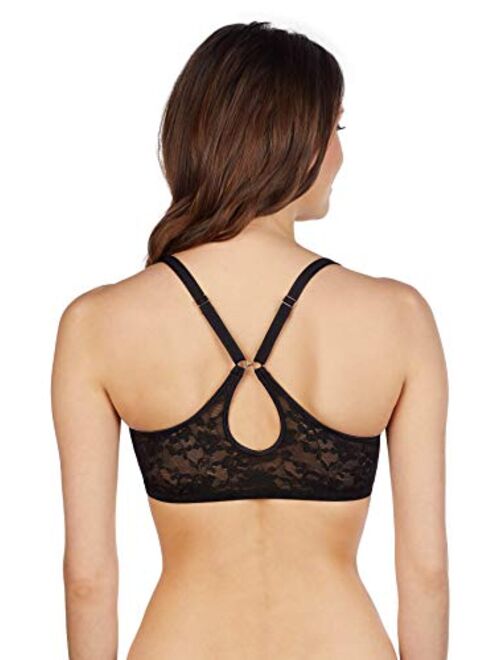 Le Mystere Womens Lace Perfection Front Close Convertible Racerback Bra