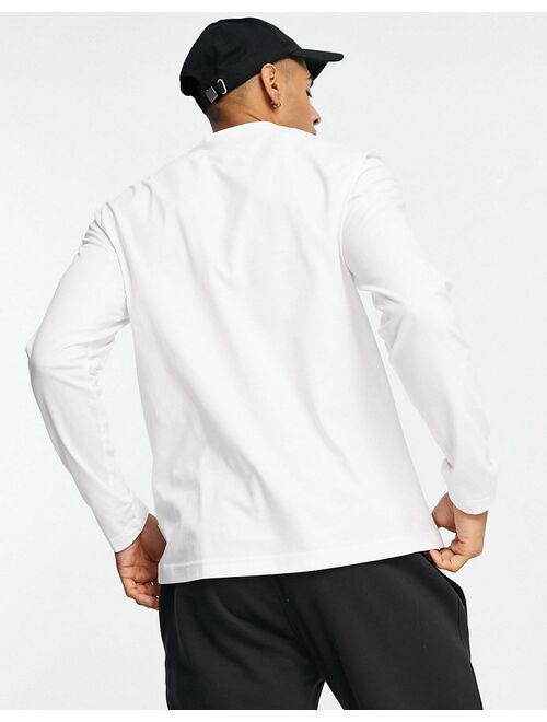 Calvin Klein arm logo long sleeve t-shirt in white