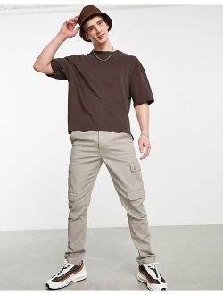 super oversized t-shirt in brown