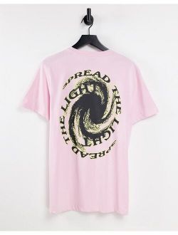 T-shirt with back print in pink
