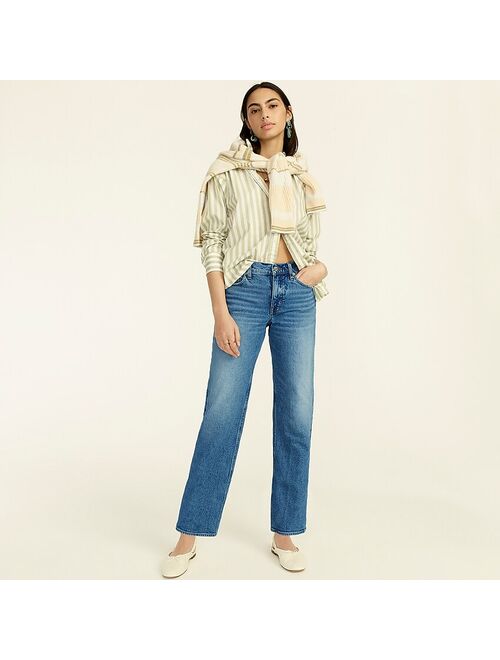 J.Crew High-rise '90s classic straight jean in Vesey Street wash