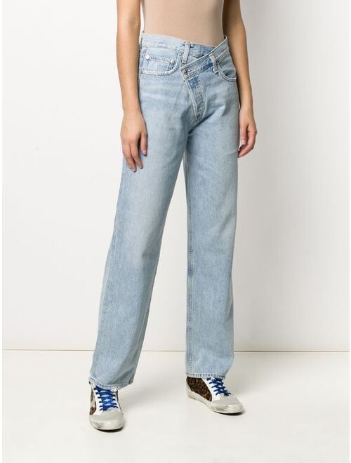AGOLDE mid-rise straight jeans