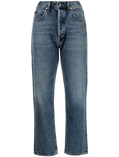 AGOLDE mid-rise straight-leg denim jeans