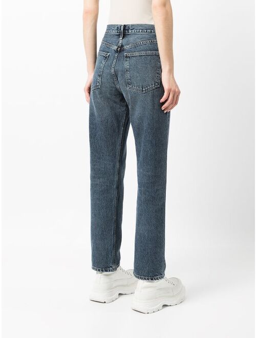 AGOLDE mid-rise straight-leg denim jeans
