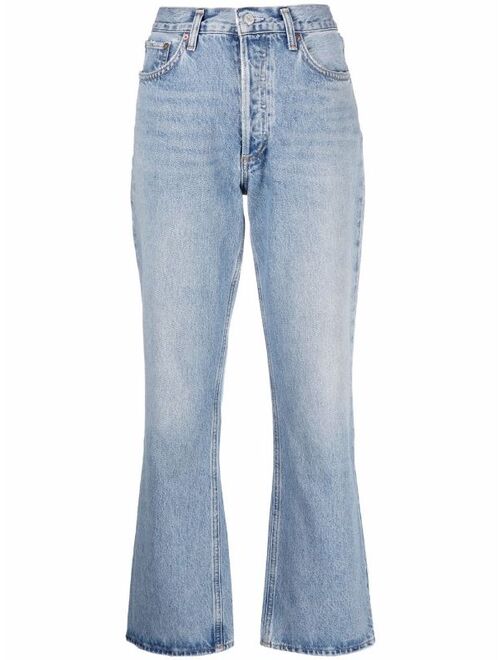 AGOLDE high-waisted bootcut jeans