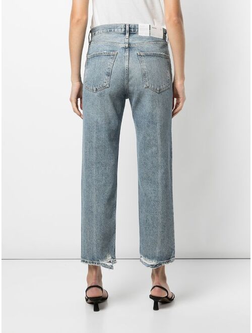 AGOLDE Lana cropped straight-leg jeans