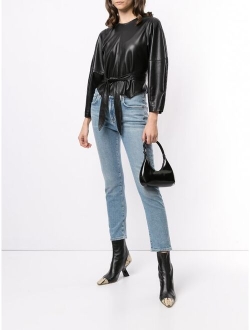 cropped mid-rise skinny jeans