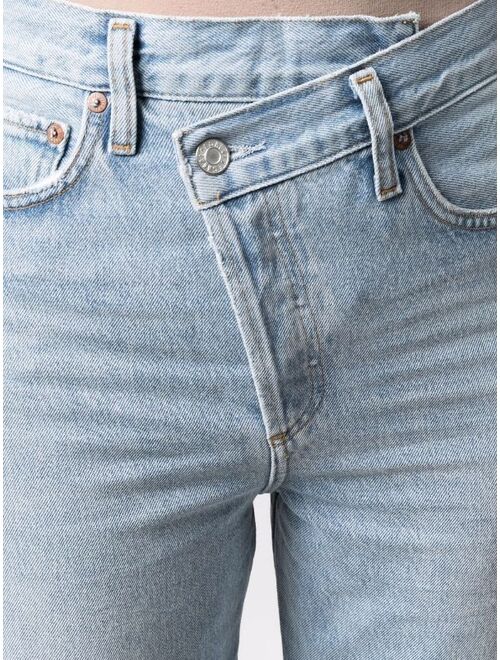 AGOLDE criss cross straight-leg jeans