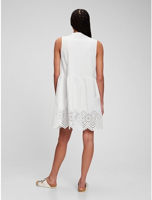 Gap 100% Cotton Empire Waist Mini Dress