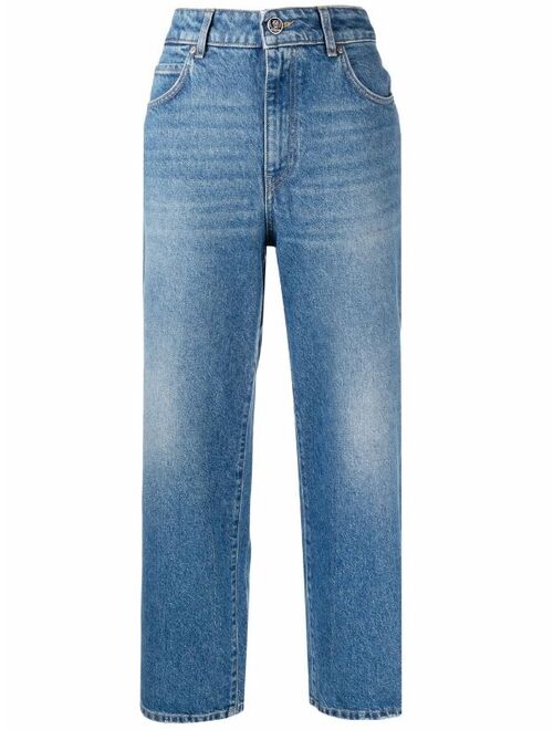 PINKO wide-leg cropped jeans