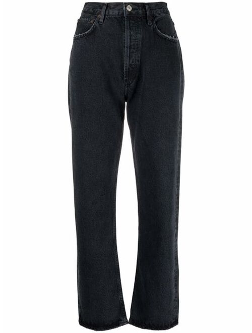 AGOLDE high-waisted straight-leg jeans