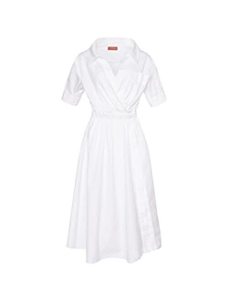 Cotton Pointed Collar Lydia Dress