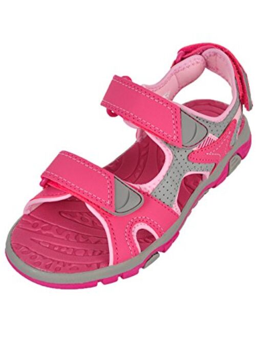Khombu Kids' Girls River Sandal, Pink - Walking Hiking Casual Summer Shoes (