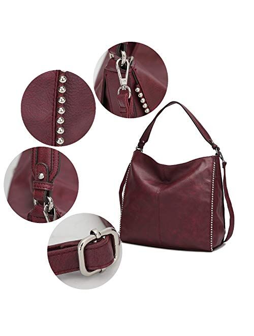 MKF Collection Shoulder Bag for women Vegan Leather Hobo Messenger purse