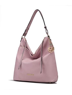 MKF Hobo Bag for Women PU Leather Shoulder Purse Pocketbook Fashion Top Handle Multi Pocket Handbag