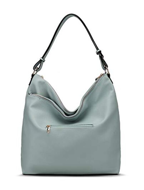 Mkf Collection MKF Hobo Bag for Women – PU Leather Shoulder Purse Pocketbook Fashion – Top Handle Multi Pocket Handbag
