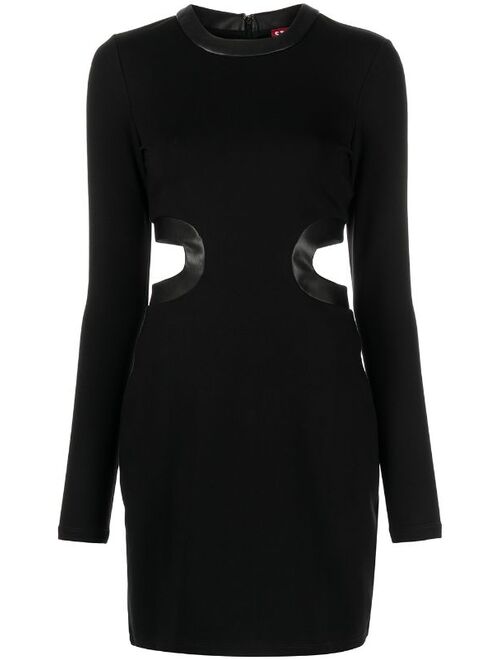 STAUD Dolce cut-out longsleeved dress