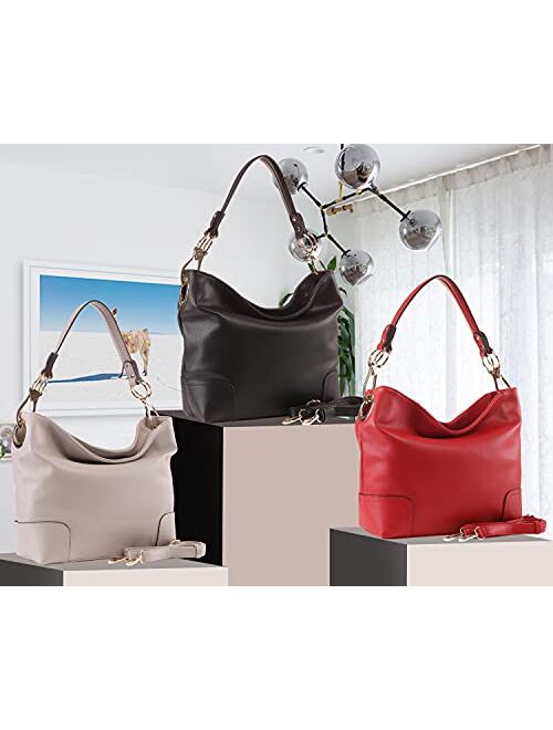 Mkf Collection MKF Hobo bag for Women - Satchel-Tote shoulder Bag - Vegan Leather Womens Purse Top Handle Pocketbook Handbag