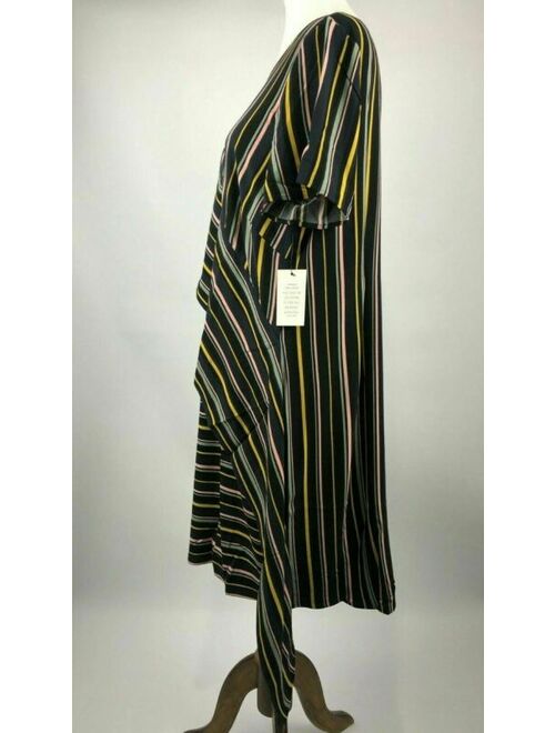 ELOQUII Elements Eloquii Shift Dress Womens Plus Size 20 Black Short Sleeve NWT NEW B98-09P