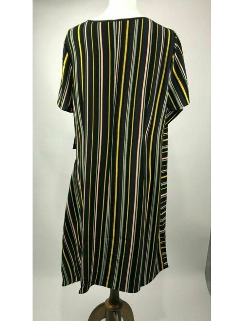 ELOQUII Elements Eloquii Shift Dress Womens Plus Size 20 Black Short Sleeve NWT NEW B98-09P