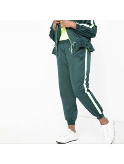 ELOQUII Jogger with Side Stripe Plus Size 20 Green