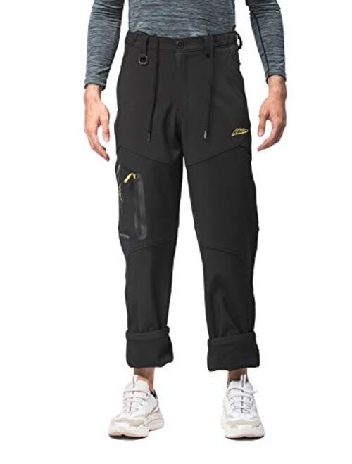 Mr.Stream Men's Sweatpants Fishing Camping Outdoor Hiking Fleece Pants with Internal Drawcord