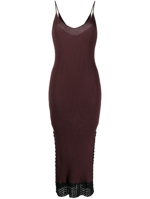 STAUD V-neck sleeveless maxi dress